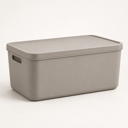 Brighthlier Lidded Outdoor Storage Box – Multi-Purpose Organization Bin