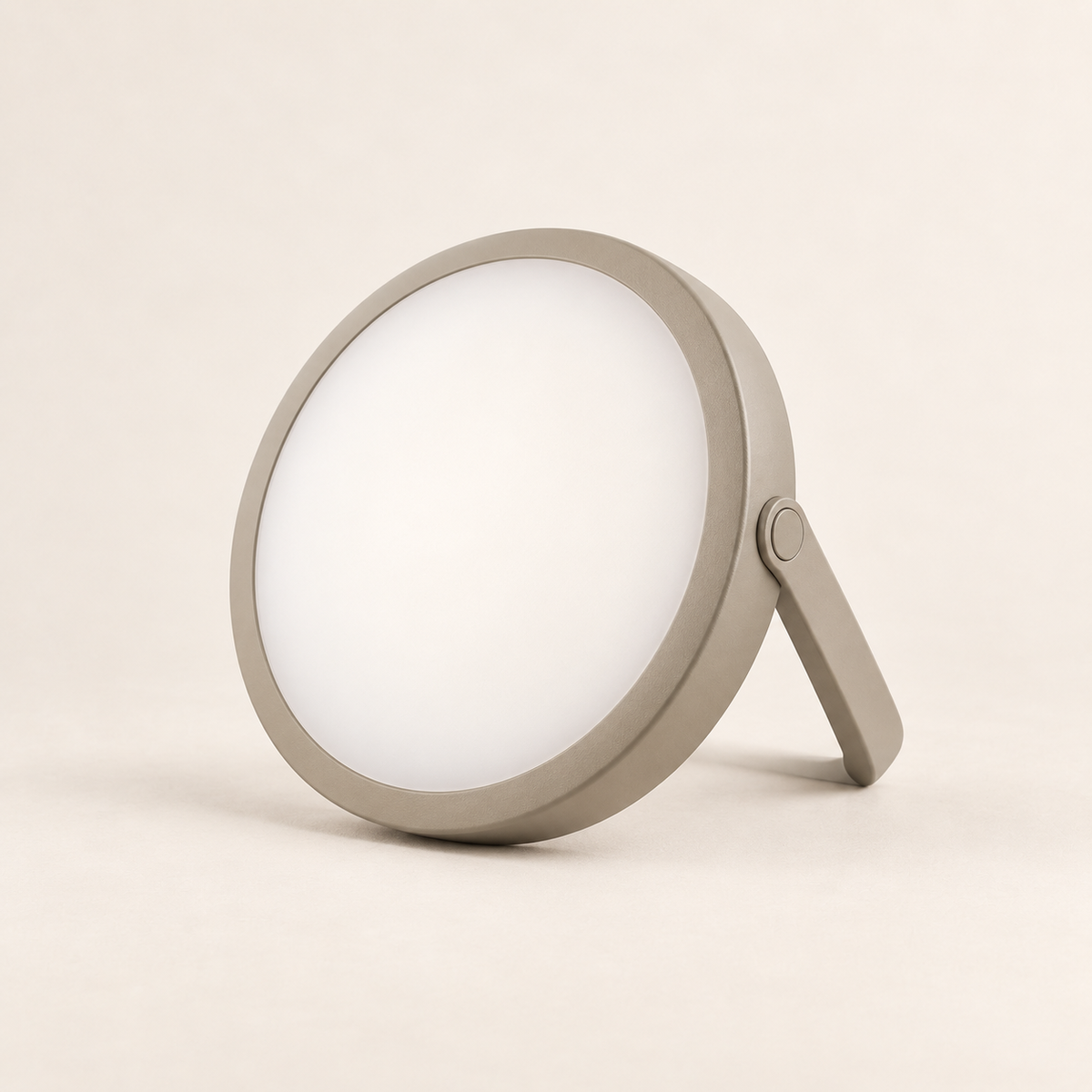 Brighthlier Portable Round Ambient Light – Minimal Adjustable Stand Lamp