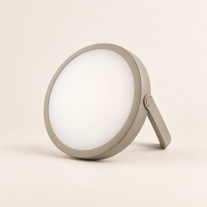 Brighthlier Portable Round Ambient Light – Minimal Adjustable Stand Lamp