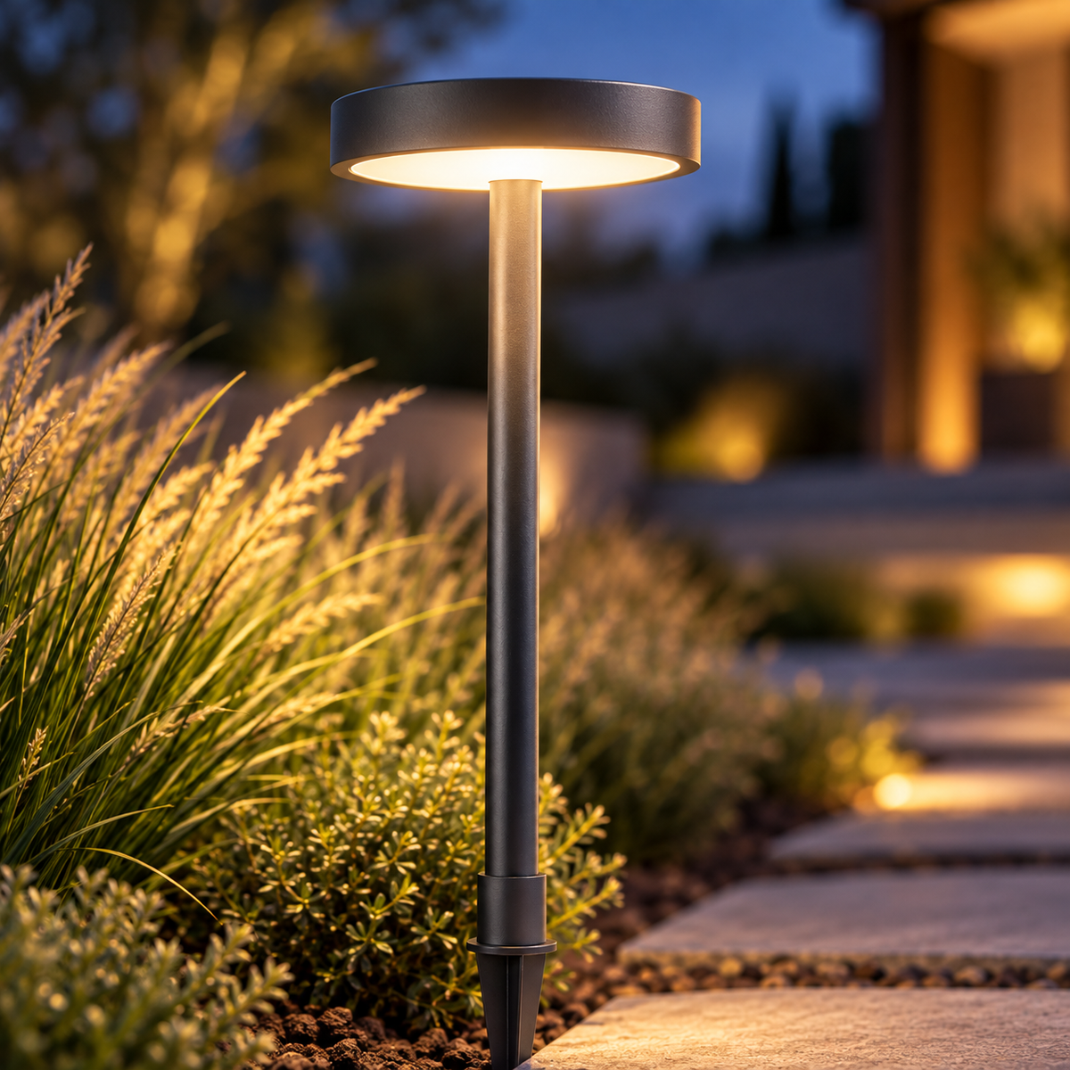 Brighthlier Solar Garden Pathway Light – Modern Outdoor Landscape Accent Lighting