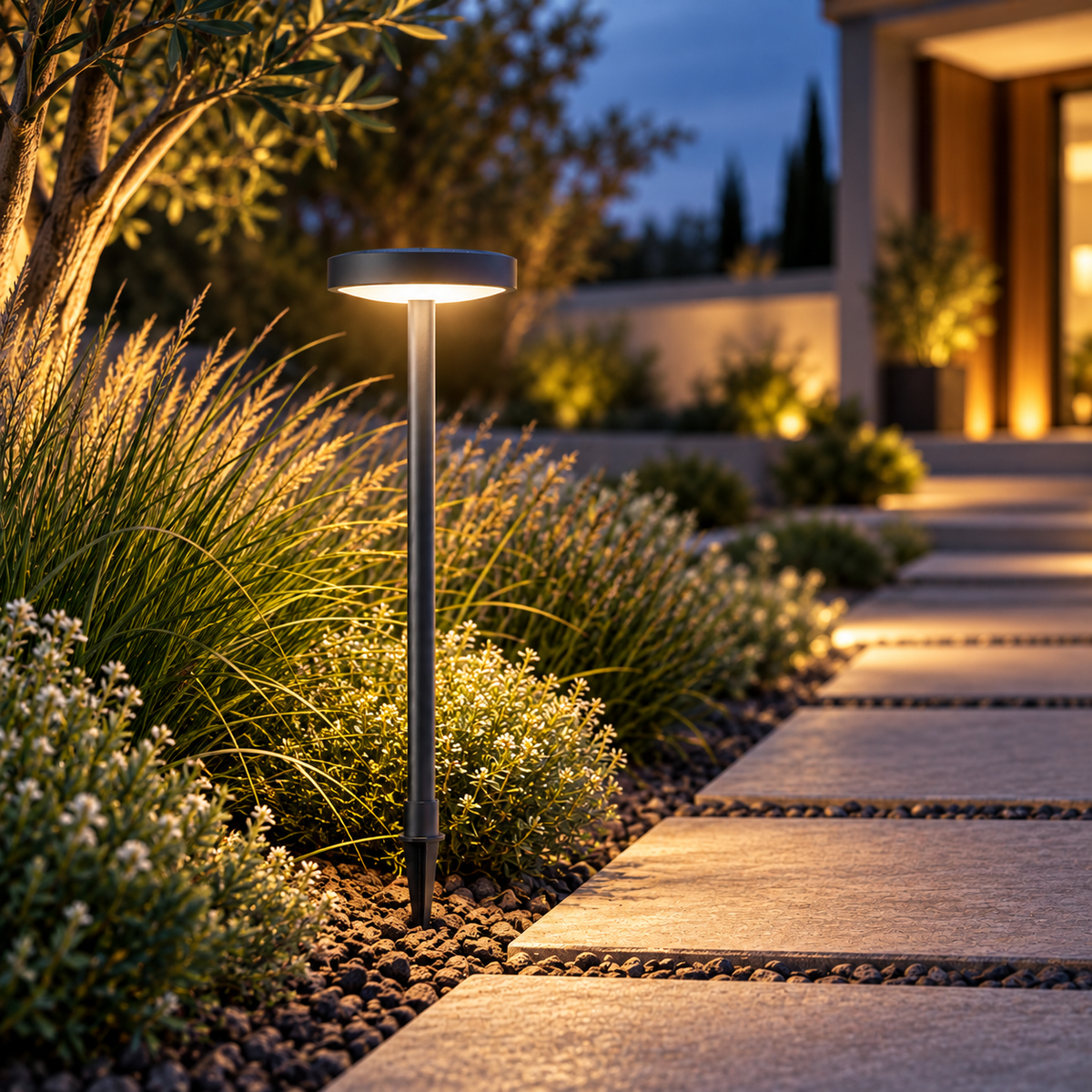 Brighthlier Solar Garden Pathway Light – Modern Outdoor Landscape Accent Lighting
