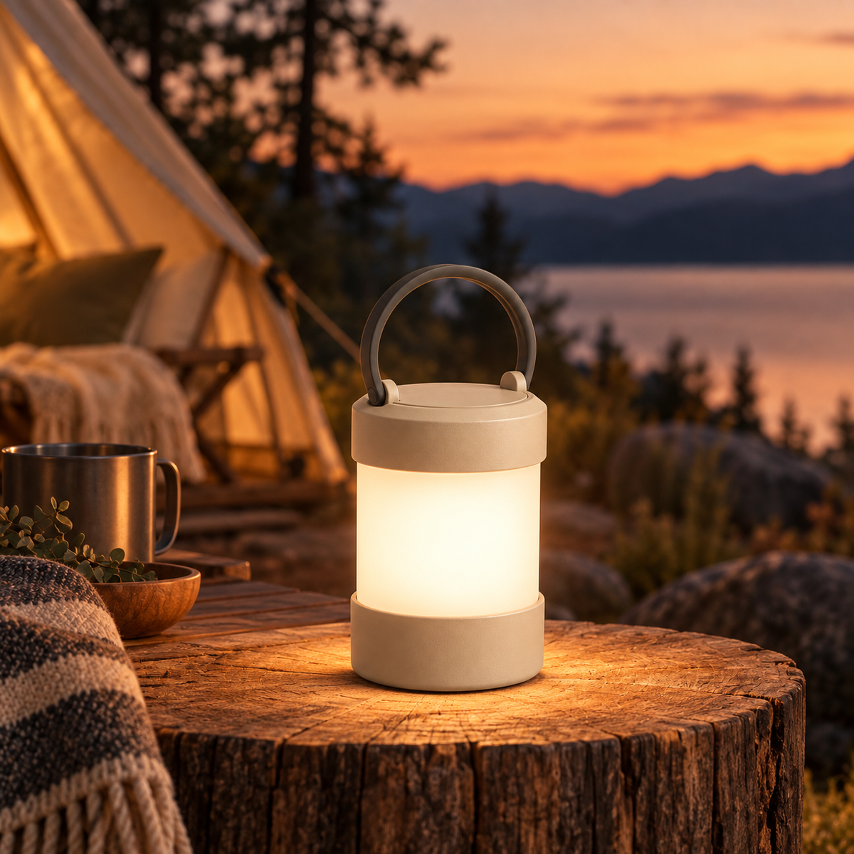 Brighthlier Portable Lantern Light – Minimal Ambient Camping & Home Light