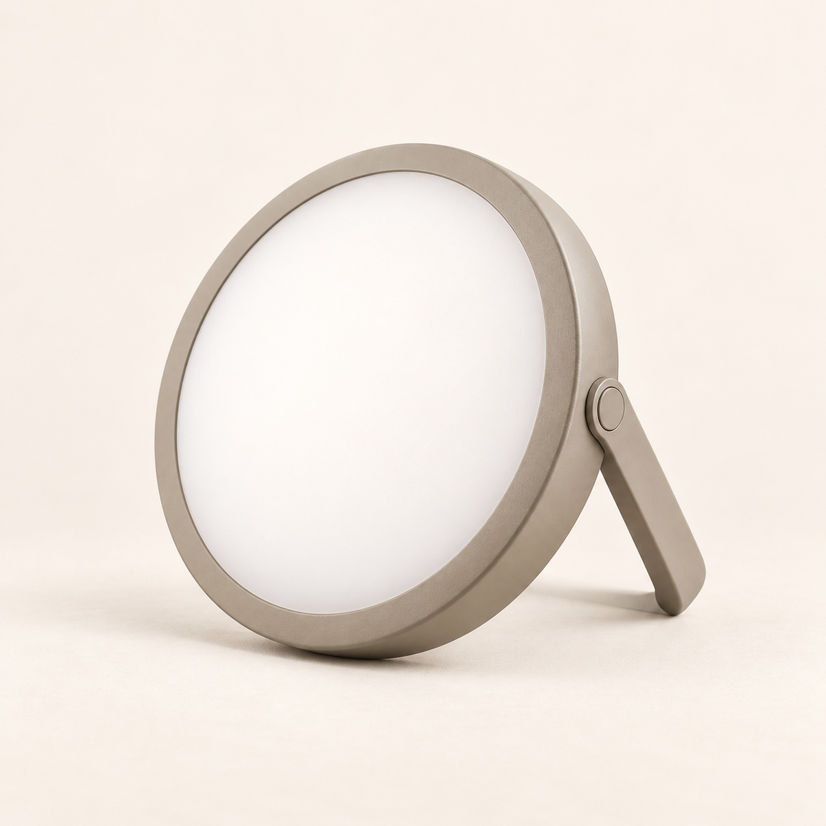 Brighthlier Portable Round Ambient Light – Minimal Adjustable Stand Lamp