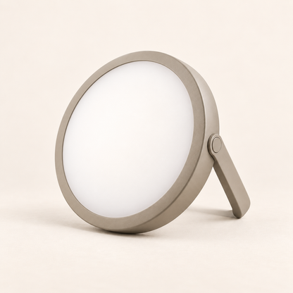 Brighthlier Portable Round Ambient Light – Minimal Adjustable Stand Lamp