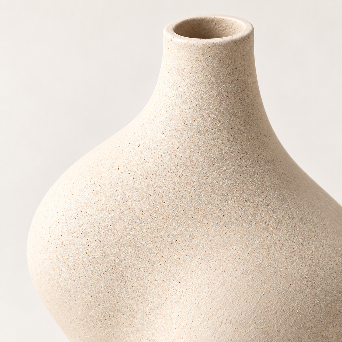Brighthlier Sculptural Curved Decorative Vase – Minimal Textured Home Accent