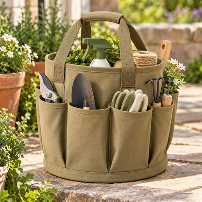 Brighthlier Multi-Pocket Portable Organizer Tote – Outdoor Storage & Carry Caddy