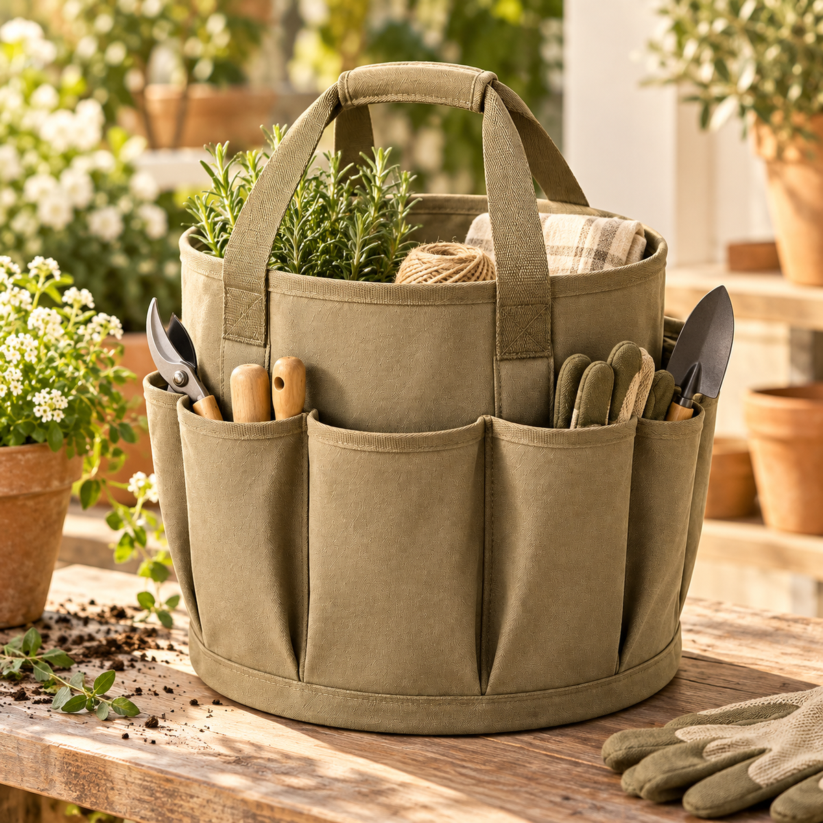 Brighthlier Multi-Pocket Portable Organizer Tote – Outdoor Storage & Carry Caddy