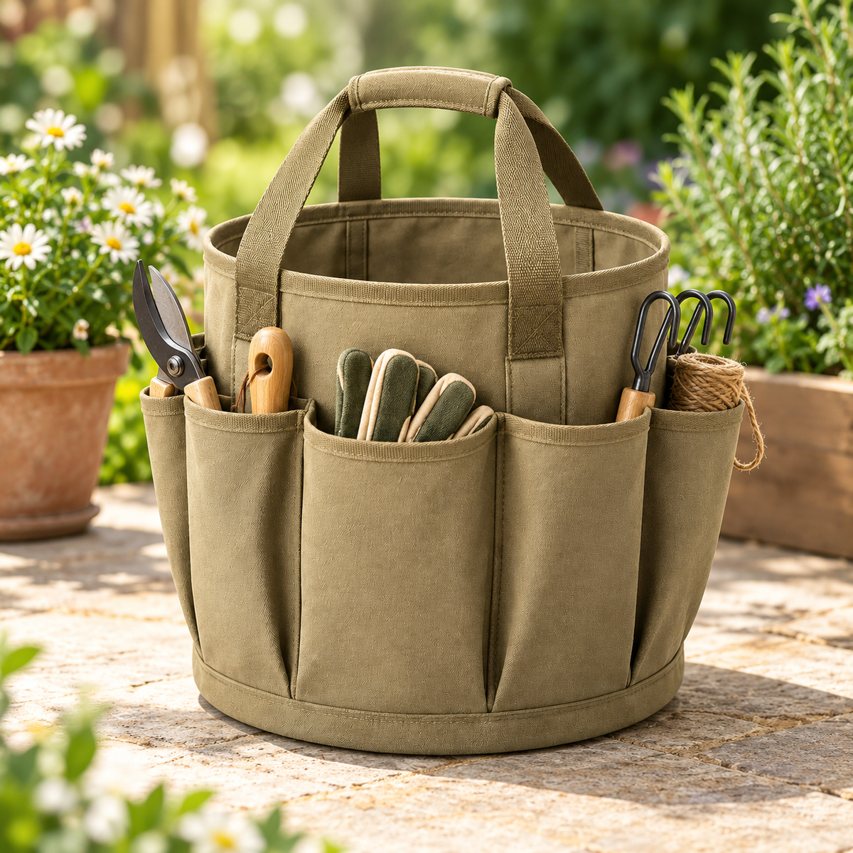 Brighthlier Multi-Pocket Portable Organizer Tote – Outdoor Storage & Carry Caddy