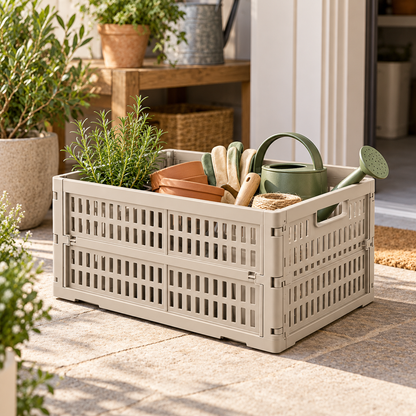 Brighthlier Collapsible Storage Crate – Folding Multi-Purpose Organizer