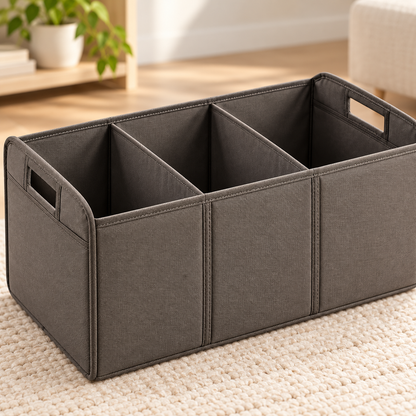 Brighthlier Multi-Compartment Storage Organizer – Divided Portable Storage Bin