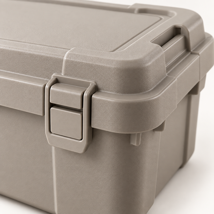 Brighthlier Latching Outdoor Storage Box – Portable Utility Organization Case