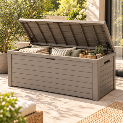 Brighthlier Large Outdoor Storage Deck Box – Patio & Garden Organization Chest