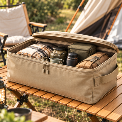 Brighthlier Zippered Outdoor Storage Bag – Portable Camping & Gear Organizer